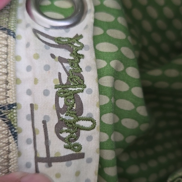 Fossil Green Floral Print Bag - Picture 8 of 11